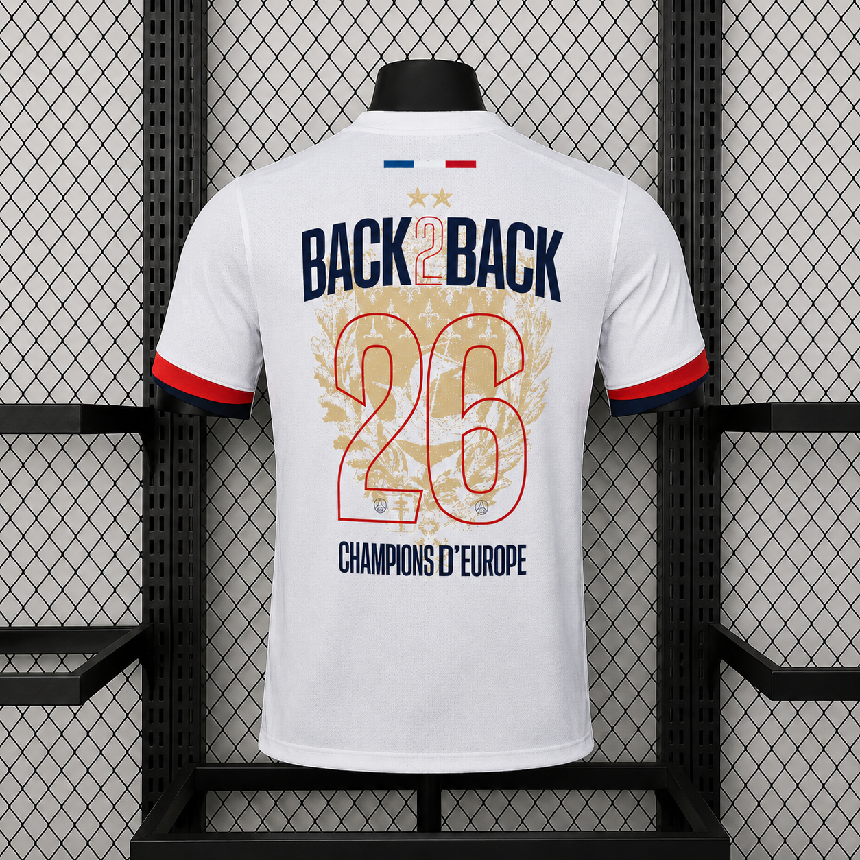 Maillot PSG Extérieur 2 étoiles Champions D'Europe 26