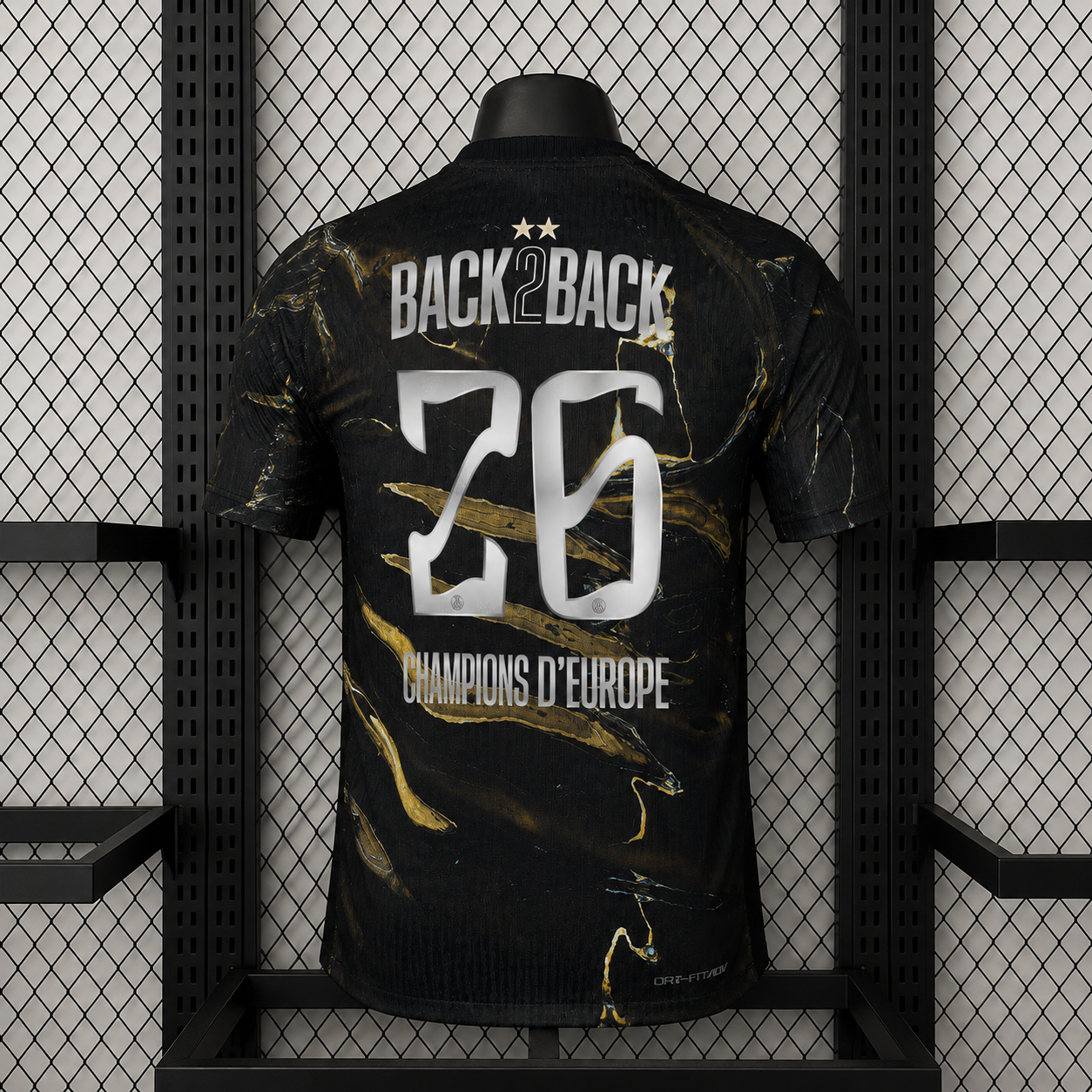 Maillot PSG 2 Étoiles – Champions d’Europe – Night