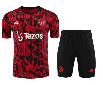 KIT TRAINING MANCHESTER UNITED ROUGE 2023/2024