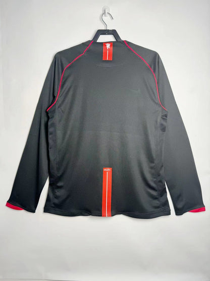 MAILLOT MANCHESTER UNITED MANCHES LONGUES EXTERIEUR 2007/2008